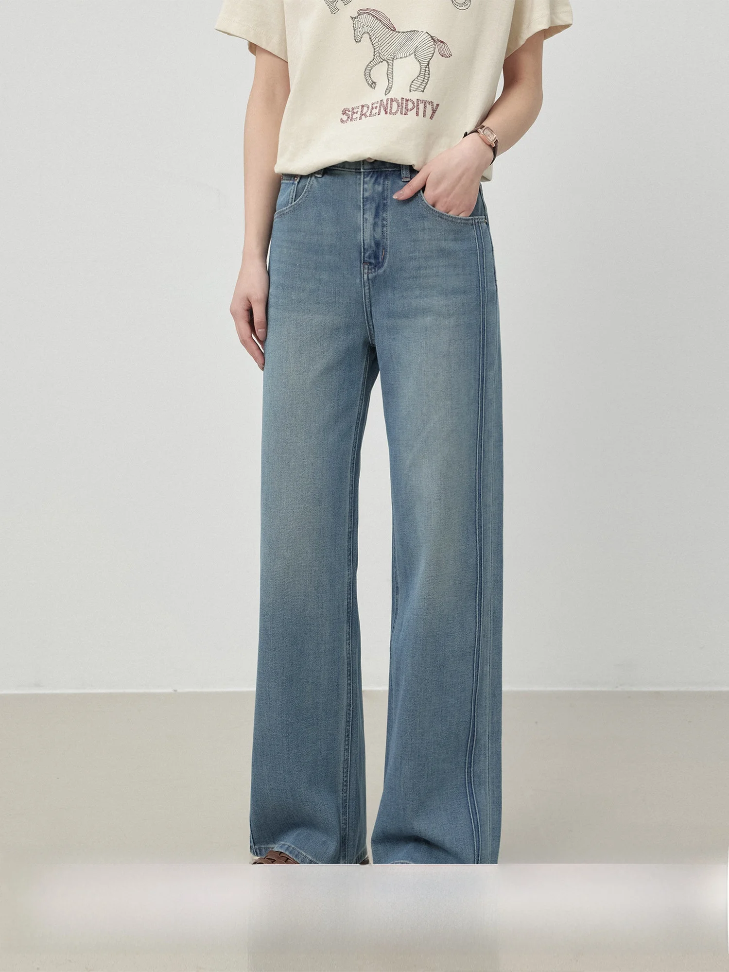 Comfortable High Waist Straight Leg Jeans Elastic Soft Cotton Stretchy Slimming Blue Denim Pants for Short Women Spring Autumn
Comfortable High Waist Straight Leg Jeans Elastic Soft Cotton Stretchy Slimming Blue Denim Pants for Short Women Spring Autumn