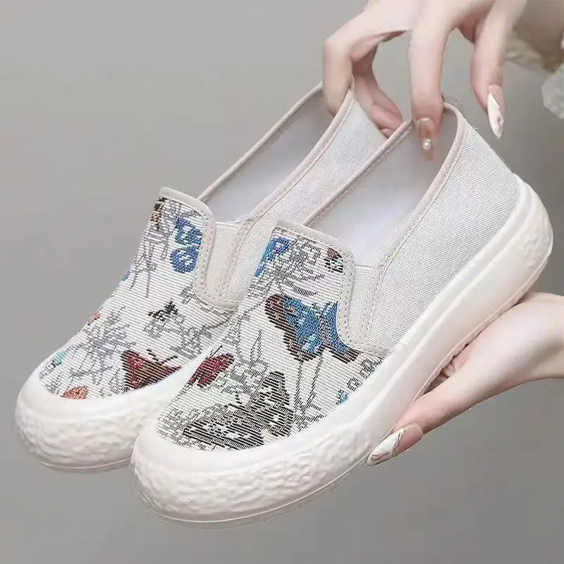 Women's Spring and Autumn Cloth Shoes New Thick Bottom Fisherman Soft Bottom Anti slip Student Breathable Leisure Versatile
Women's Spring and Autumn Cloth Shoes New Thick Bottom Fisherman Soft Bottom Anti slip Student Breathable Leisure Versatile