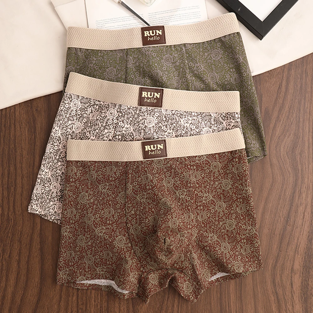 3PCS/Pack 100% Cotton Vintage Rose Print Boxer Man Antibacterial Breathable Men's Panties Comfortable Super Soft Men Underpants
3PCS/Pack 100% Cotton Vintage Rose Print Boxer Man Antibacterial Breathable Men's Panties Comfortable Super Soft Men Underpants
