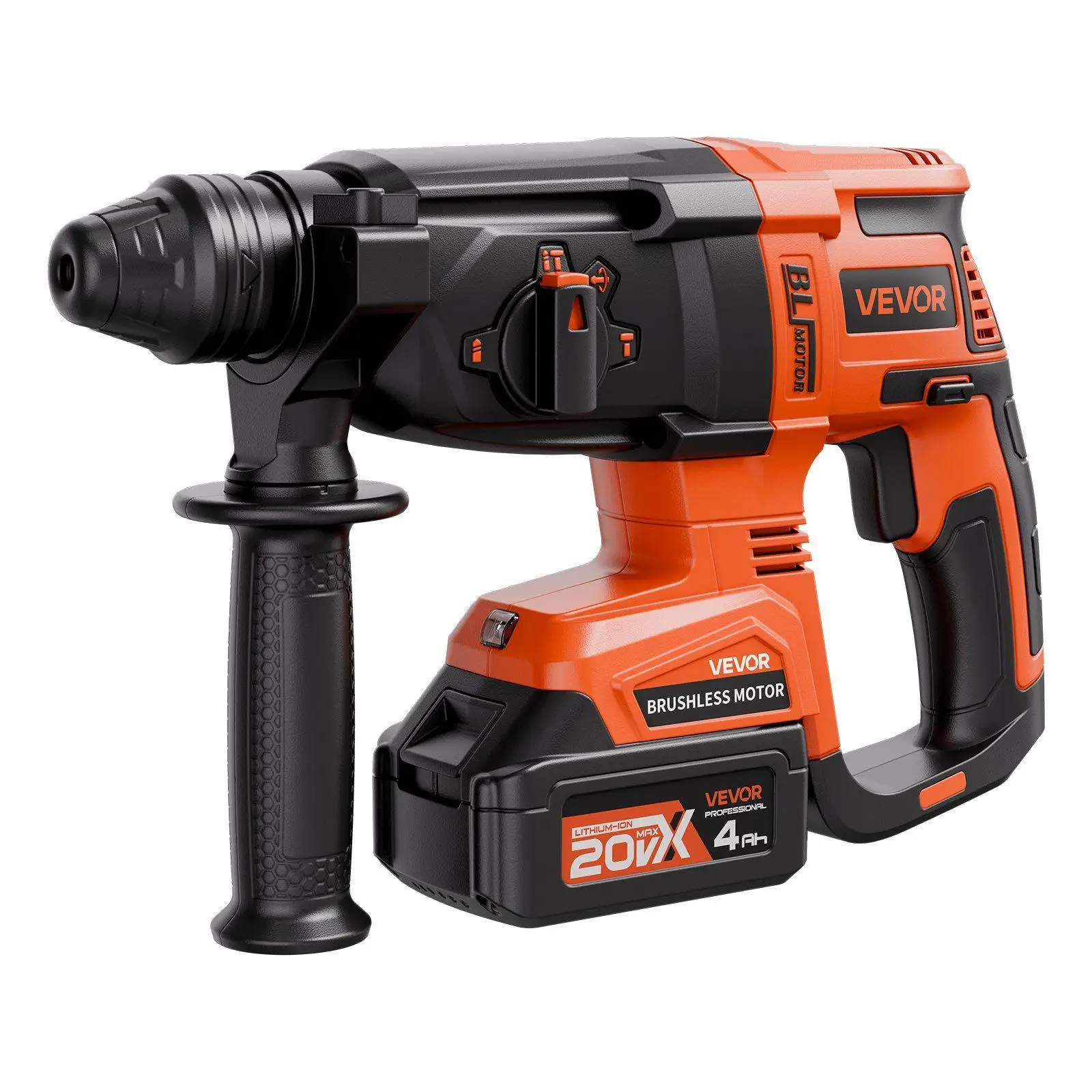 Heavy-Duty 2.8J Brushless Cordless Rotary Hammer 1in 1200RPM 4 Function SDS-Plus Extended Battery Life Performance
Heavy-Duty 2.8J Brushless Cordless Rotary Hammer 1in 1200RPM 4 Function SDS-Plus Extended Battery Life Performance