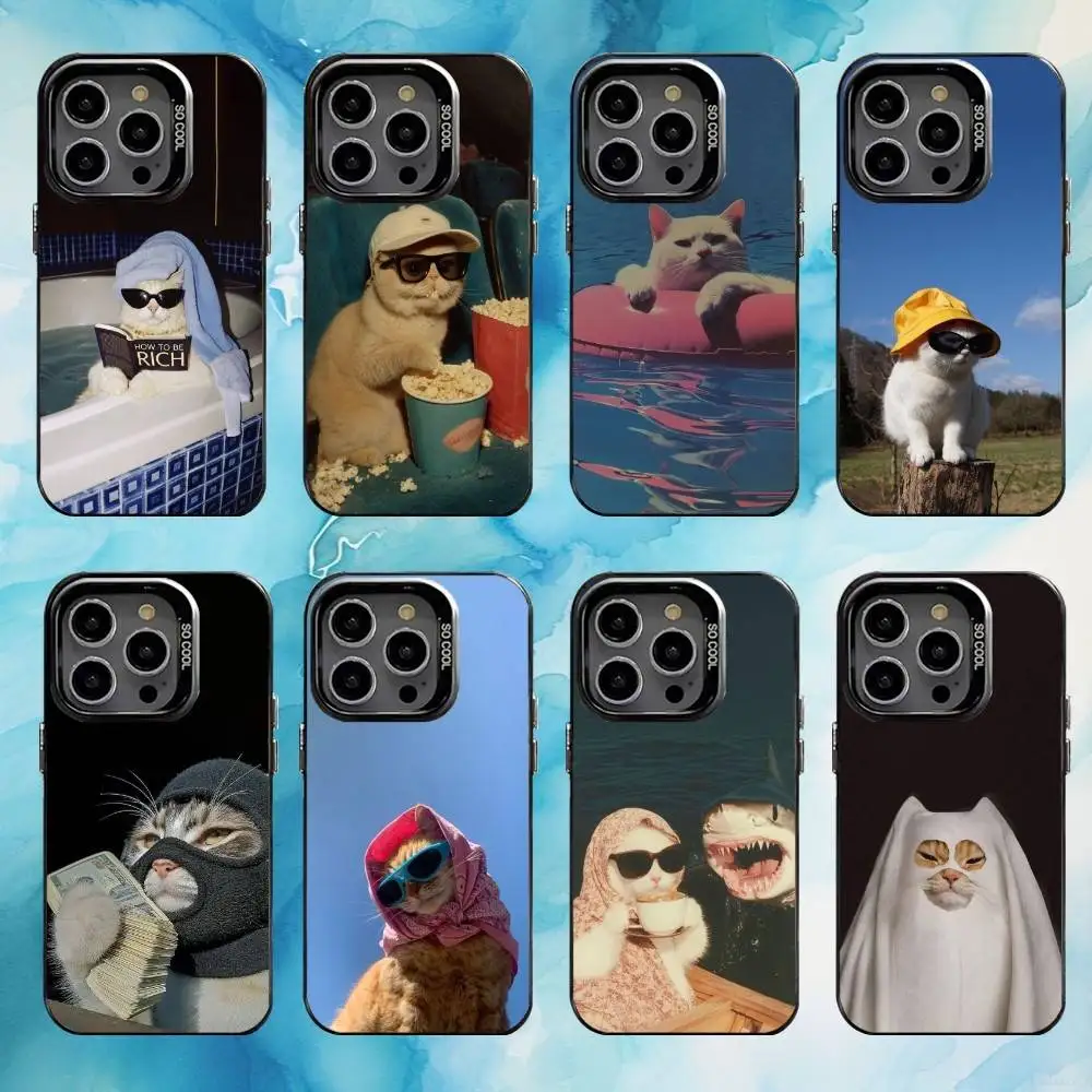 Pet Cat Funny memes Phone Case For iPhone17,16,15,14,13,12,11 Plus,Pro Max Black Candy silver phone case
Pet Cat Funny memes Phone Case For iPhone17,16,15,14,13,12,11 Plus,Pro Max Black Candy silver phone case