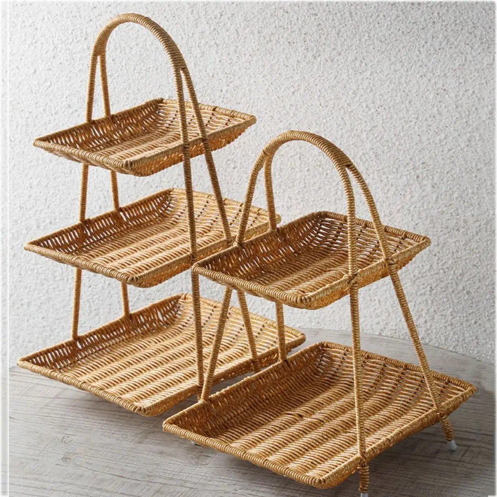 Retro Plastic Fruit Storage Tray Square Rattan Imitation Snack Rack Handmade Dried Fruit Tray Kitchen
Retro Plastic Fruit Storage Tray Square Rattan Imitation Snack Rack Handmade Dried Fruit Tray Kitchen