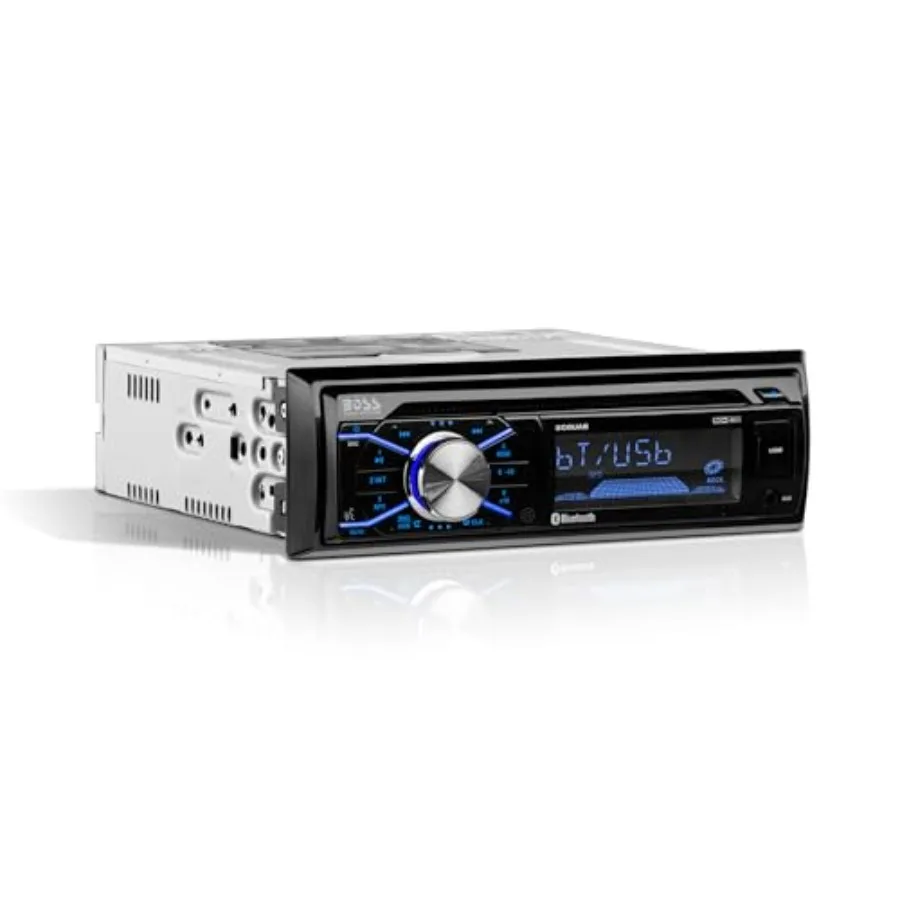 508UAB Car Stereo - Single Din, Bluetooth, CD Player, AM/FM Radio Receiver, Aux-in, USB, Built-in Microphone
508UAB Car Stereo - Single Din, Bluetooth, CD Player, AM/FM Radio Receiver, Aux-in, USB, Built-in Microphone