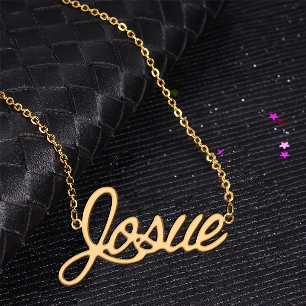 Josue Name Necklace Personalised Gold Plated for Women Lightweight Nameplate Stainless Steel Daily Wear for Mom Birthday Gift
Josue Name Necklace Personalised Gold Plated for Women Lightweight Nameplate Stainless Steel Daily Wear for Mom Birthday Gift