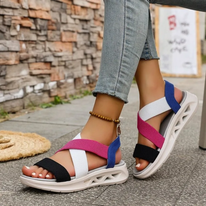 Summer New Women's Platform Sandals Cross Strap Thick Sole Non-slip Comfortable Lightweight Casual Beach Open Toe Fashion Shoes
Summer New Women's Platform Sandals Cross Strap Thick Sole Non-slip Comfortable Lightweight Casual Beach Open Toe Fashion Shoes