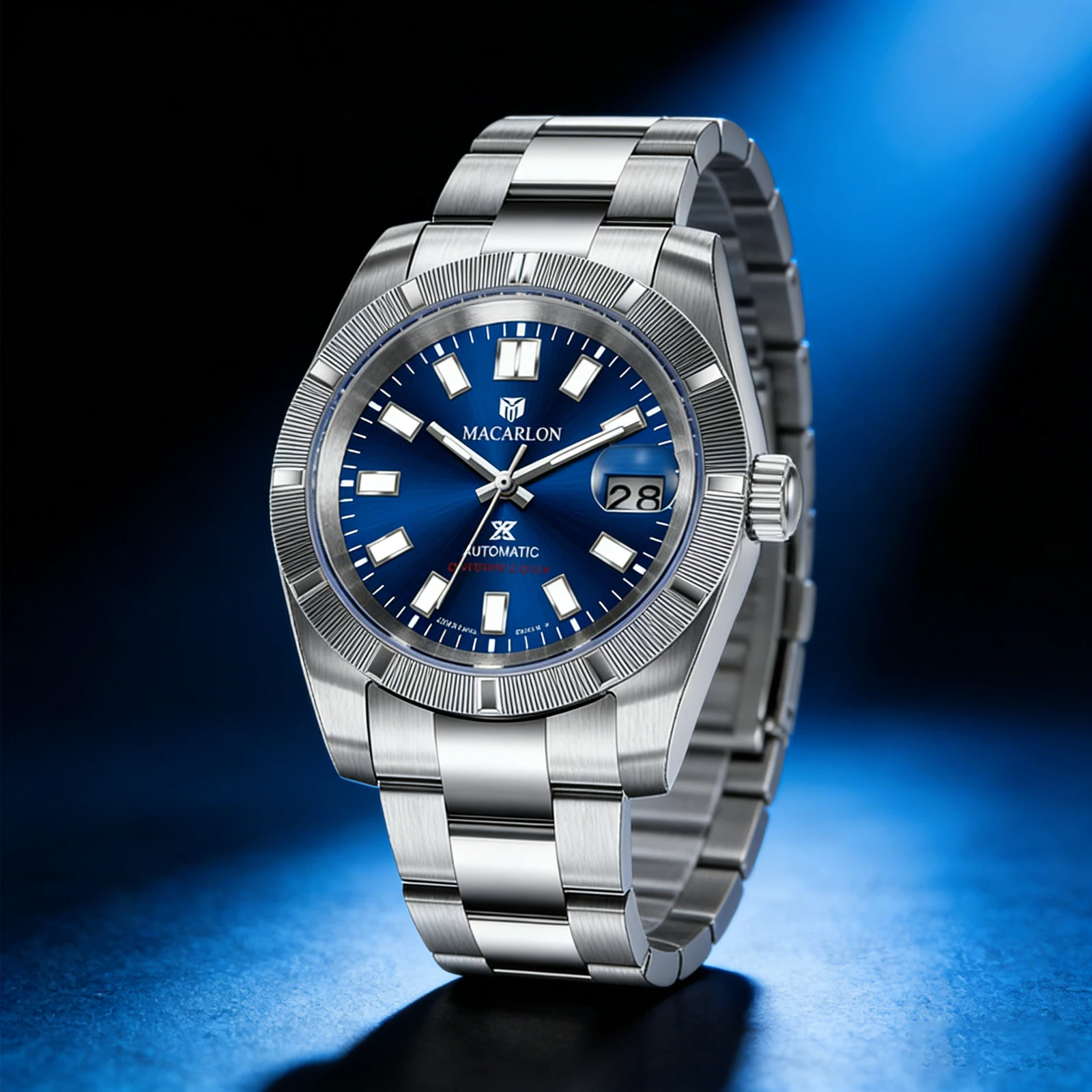 New MACARLON Design 38mm Mechanical Watch Men Sapphire Glass Luminous Stainless Steel Waterproof China NH35 Automatic Watch
New MACARLON Design 38mm Mechanical Watch Men Sapphire Glass Luminous Stainless Steel Waterproof China NH35 Automatic Watch