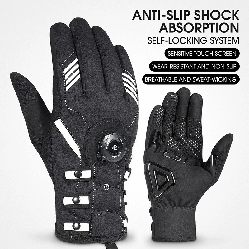 Adjustable Self-locking Sports Bike Gloves Reflective MTB Road Bike Touch Screen Breathable Gloves for Men and Women
Adjustable Self-locking Sports Bike Gloves Reflective MTB Road Bike Touch Screen Breathable Gloves for Men and Women
