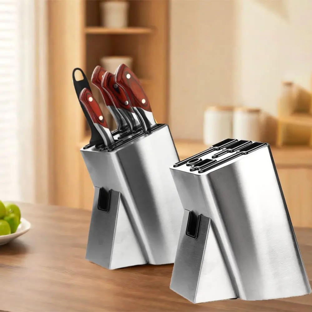 Stainless Steel Knives Holder Floor-Standing Drainage Cutlery Storage Rack Space-Saving Anti-slip Knives Holder Organizer
Stainless Steel Knives Holder Floor-Standing Drainage Cutlery Storage Rack Space-Saving Anti-slip Knives Holder Organizer