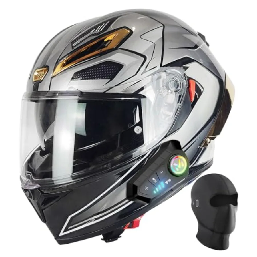 Full Face Motorcycle Helmet for Street Riding - Polycarbonate Shell in Matte Black with Bluetooth DOT Certified Wide Panoramic
Full Face Motorcycle Helmet for Street Riding - Polycarbonate Shell in Matte Black with Bluetooth DOT Certified Wide Panoramic