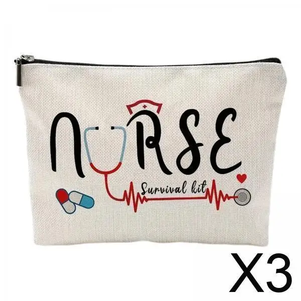 Чехол-органайзер для макияжа, хлопково-льняной чехол для медсестры с буквенным принтом, просторная косметичка для профессиональных косметических путешествий и подарков медсестры
Чехол-органайзер для макияжа, хлопково-льняной чехол для медсестры с буквенным принтом, просторная косметичка для профессиональных косметических путешествий и подарков медсестры