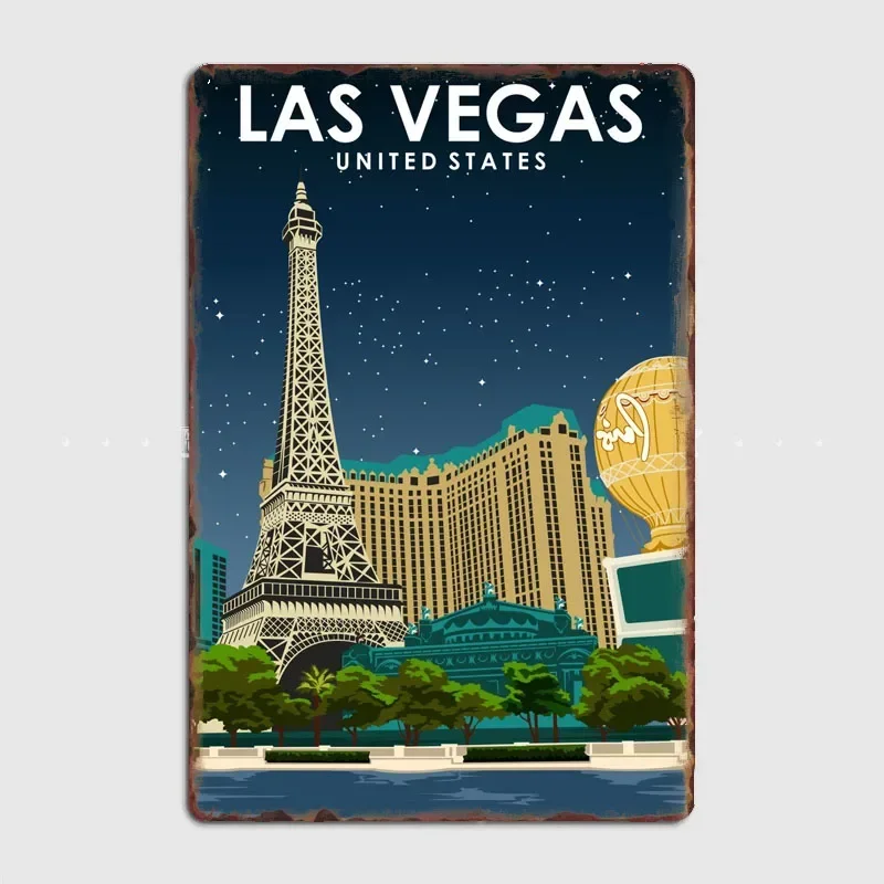 Tourist Attraction Las Vegas USA Travel Art Poster Wall Art Metal Painting Vintage Garden Tin Sign Home Decor Room Decoration
Tourist Attraction Las Vegas USA Travel Art Poster Wall Art Metal Painting Vintage Garden Tin Sign Home Decor Room Decoration