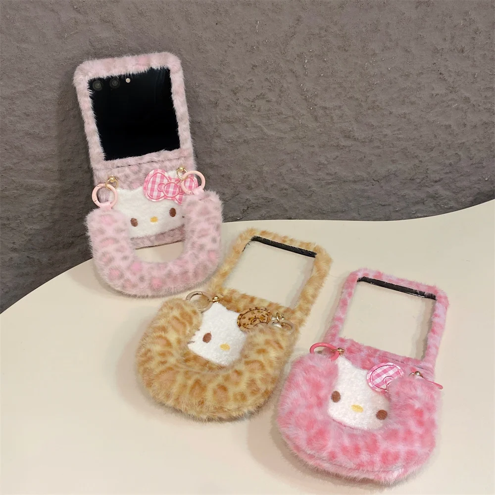 Plush Leopard Print Hellokitty phone case for Samsung Galaxy Z Flip7 6 5 4 3 5G Flip5 6 Flip6 Flip7 7FE Cover With Strap Cases
Plush Leopard Print Hellokitty phone case for Samsung Galaxy Z Flip7 6 5 4 3 5G Flip5 6 Flip6 Flip7 7FE Cover With Strap Cases