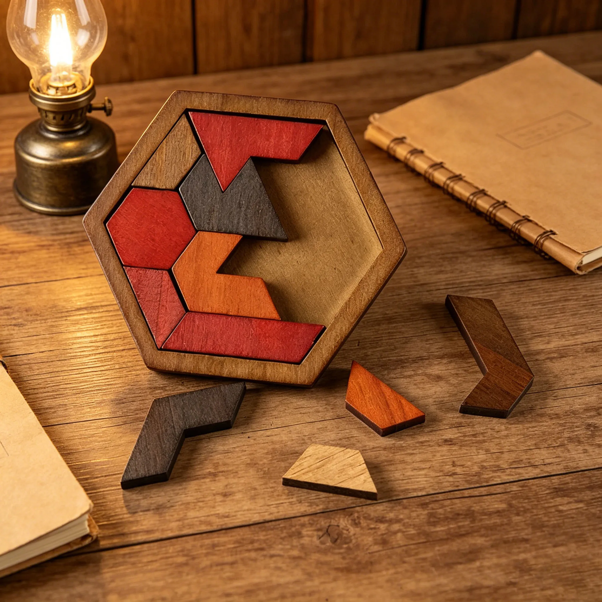 11Pcs Hexagon Wooden Puzzle Brain Teaser For Adults Interlocking Jigsaw Logic Puzzle Mind Game Stress Relief IQ Training ToyGift
11Pcs Hexagon Wooden Puzzle Brain Teaser For Adults Interlocking Jigsaw Logic Puzzle Mind Game Stress Relief IQ Training ToyGift