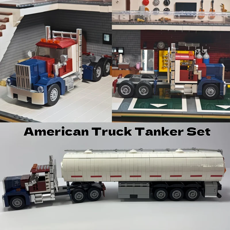 1015PCS Large Size American Truck Tanker Truck Model Building Blocks Set DIY Display Toy for Collectors Holiday Birthday Gifts
1015PCS Large Size American Truck Tanker Truck Model Building Blocks Set DIY Display Toy for Collectors Holiday Birthday Gifts