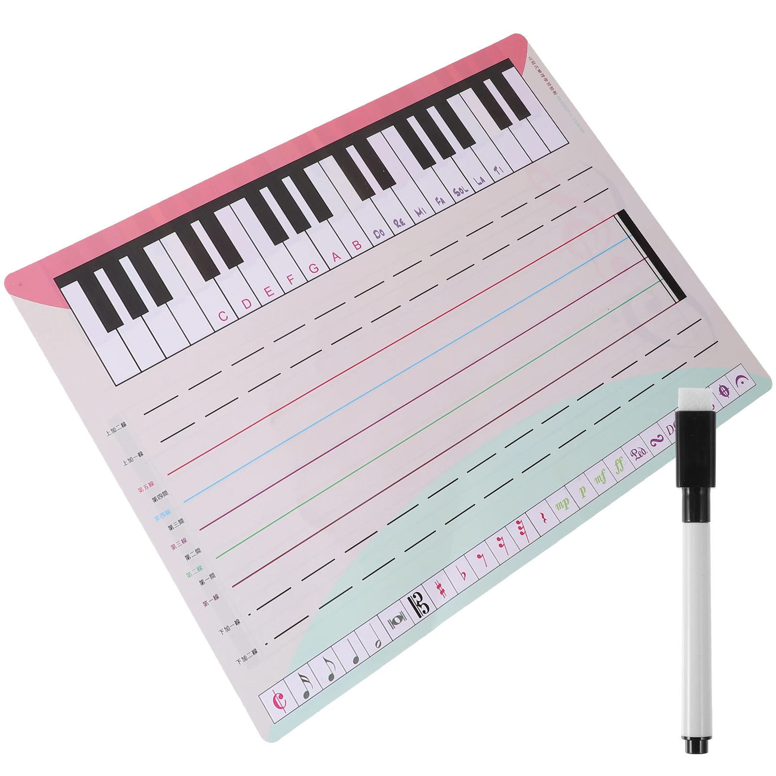 Staff Whiteboard Musical Stave Home Office Accessories Notation Tool Piano Teaching Pet Erasable Film Note Writing Revision
Staff Whiteboard Musical Stave Home Office Accessories Notation Tool Piano Teaching Pet Erasable Film Note Writing Revision