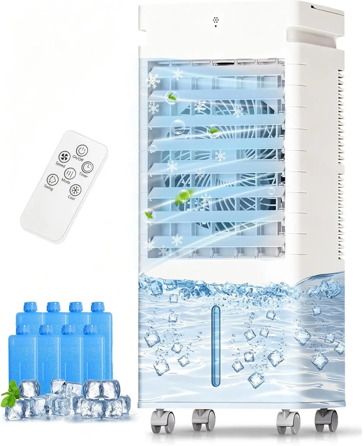 Evaporative Air Conditioner for Room Use, Windowless Portable Cooling Fan with Remote Control, 5L Water Tank, 12 Speeds, 9-Hour Timer, Cools Bedroom, Garage, White
Evaporative Air Conditioner for Room Use, Windowless Portable Cooling Fan with Remote Control, 5L Water Tank, 12 Speeds, 9-Hour Timer, Cools Bedroom, Garage, White