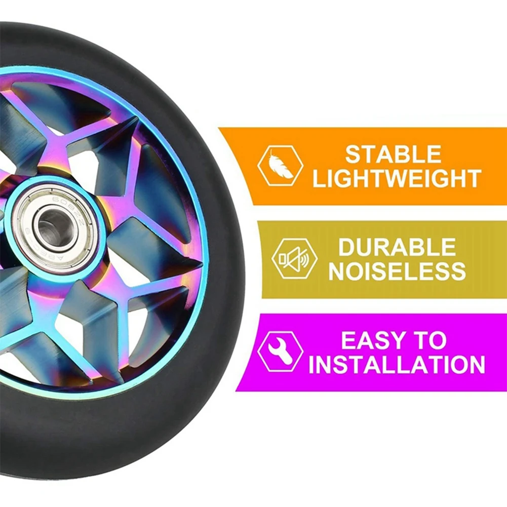 4 Pcs 110Mm Scooter Wheels With Bearing For Rocking Cars, Extreme Cars, Scooters
4 Pcs 110Mm Scooter Wheels With Bearing For Rocking Cars, Extreme Cars, Scooters