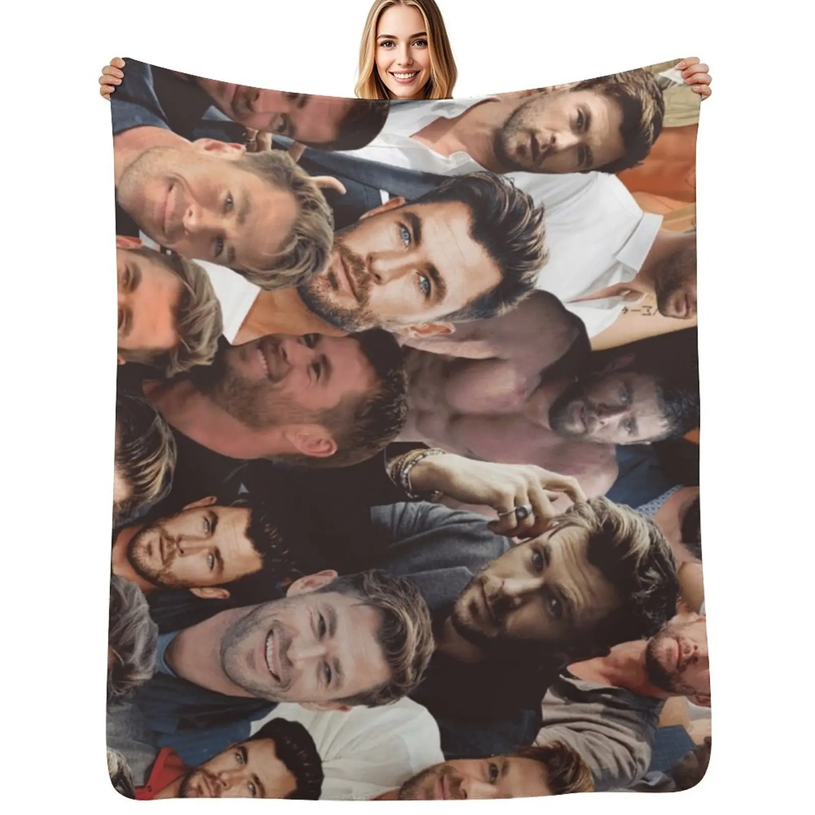 Chris Hemsworth photo collage Throw Blanket All Season Lightweight Soft Blanket for Bed
Chris Hemsworth photo collage Throw Blanket All Season Lightweight Soft Blanket for Bed