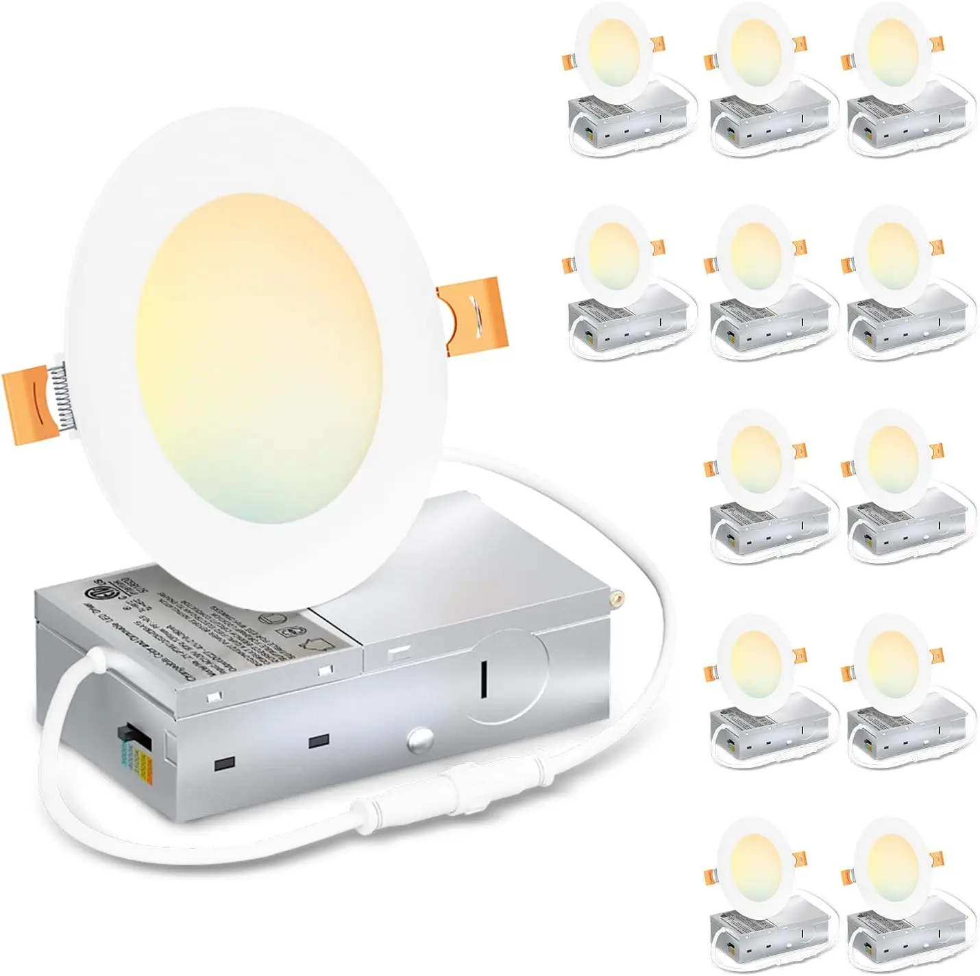 Ультратонкие встраиваемые светодиодные потолочные светильники длиной 4 фута, 800 лм, 2700–5000 К, 5CCT, бескамерные потолочные светильники с регулируемой яркостью и распределительной коробкой, ETL
Ультратонкие встраиваемые светодиодные потолочные светильники длиной 4 фута, 800 лм, 2700–5000 К, 5CCT, бескамерные потолочные светильники с регулируемой яркостью и распределительной коробкой, ETL