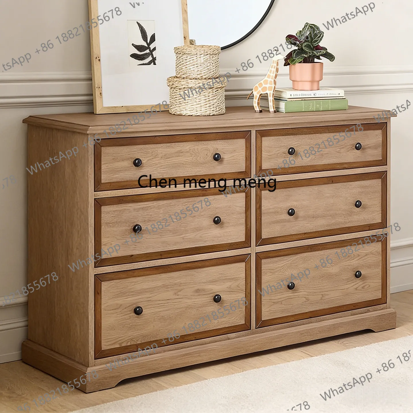 Log wind retro solid wood six-chest cabinet multi-layer drawer storage cabinet living room storage cabinet
Log wind retro solid wood six-chest cabinet multi-layer drawer storage cabinet living room storage cabinet