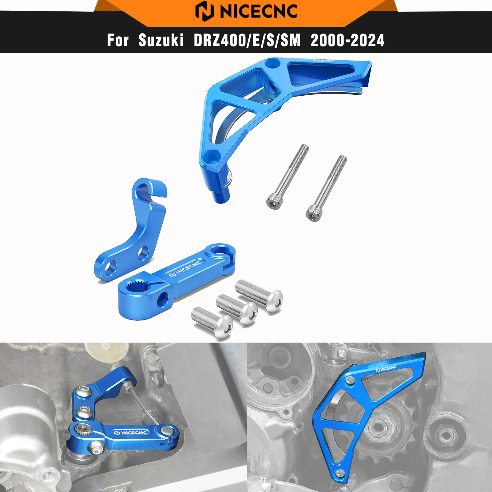 NICECNC Clutch Arm Lever Bracket & Front Chain Protector Sprocket Guard For Suzuki DRZ 400 S SM DRZ400S DRZ400SM 2000-2024 2023
NICECNC Clutch Arm Lever Bracket & Front Chain Protector Sprocket Guard For Suzuki DRZ 400 S SM DRZ400S DRZ400SM 2000-2024 2023