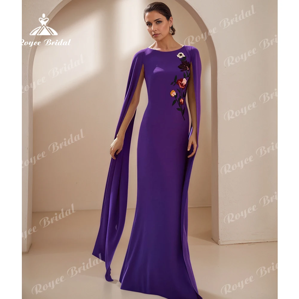 Roycebridal Crepe Mermaid Mother of the Bride Dresses Applique Floor-Length Wedding Guest Dresses for Women
Roycebridal Crepe Mermaid Mother of the Bride Dresses Applique Floor-Length Wedding Guest Dresses for Women