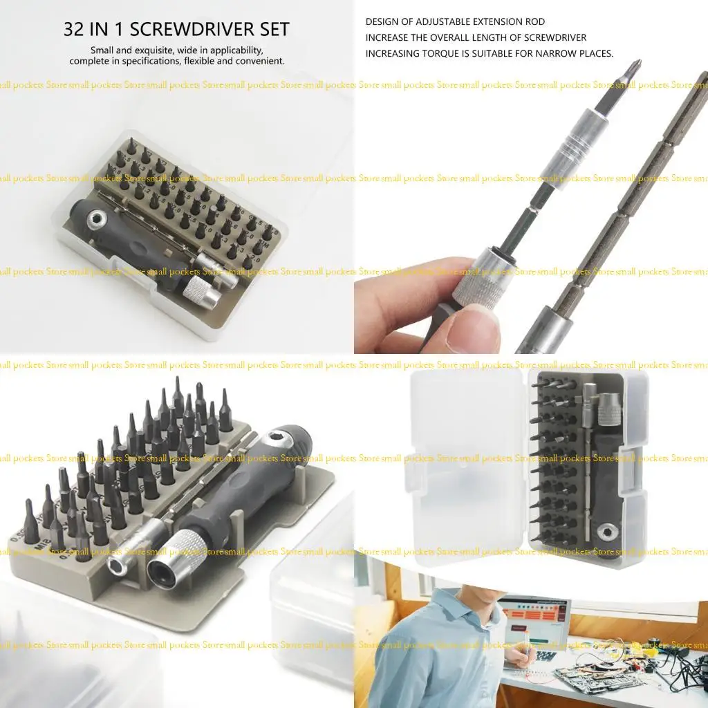 R1WD Ergonomic Screwdriver Set Bits For Mobile Device Maintenance Includes Anti Fatigue Handle And Alloy Steel Bits
R1WD Ergonomic Screwdriver Set Bits For Mobile Device Maintenance Includes Anti Fatigue Handle And Alloy Steel Bits