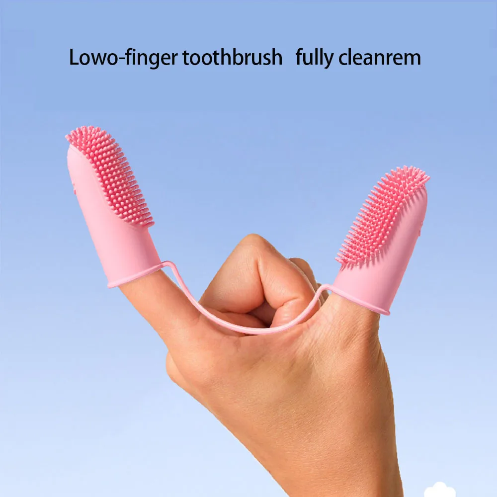 Pet Double Finger Toothbrush Solid Color Soft Dental Cleaning Finger Sleeve Dog Cat Oral Cleaning Care Tools Dog Accessories
Pet Double Finger Toothbrush Solid Color Soft Dental Cleaning Finger Sleeve Dog Cat Oral Cleaning Care Tools Dog Accessories