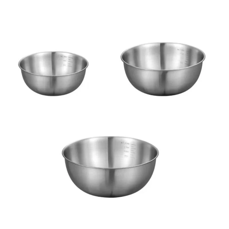 Mixing Bowl Easy to Clean Cooking Basins StainIess Steel Material Metal Nesting Bowl Suitable for Kitchen Cooking Bakings
Mixing Bowl Easy to Clean Cooking Basins StainIess Steel Material Metal Nesting Bowl Suitable for Kitchen Cooking Bakings