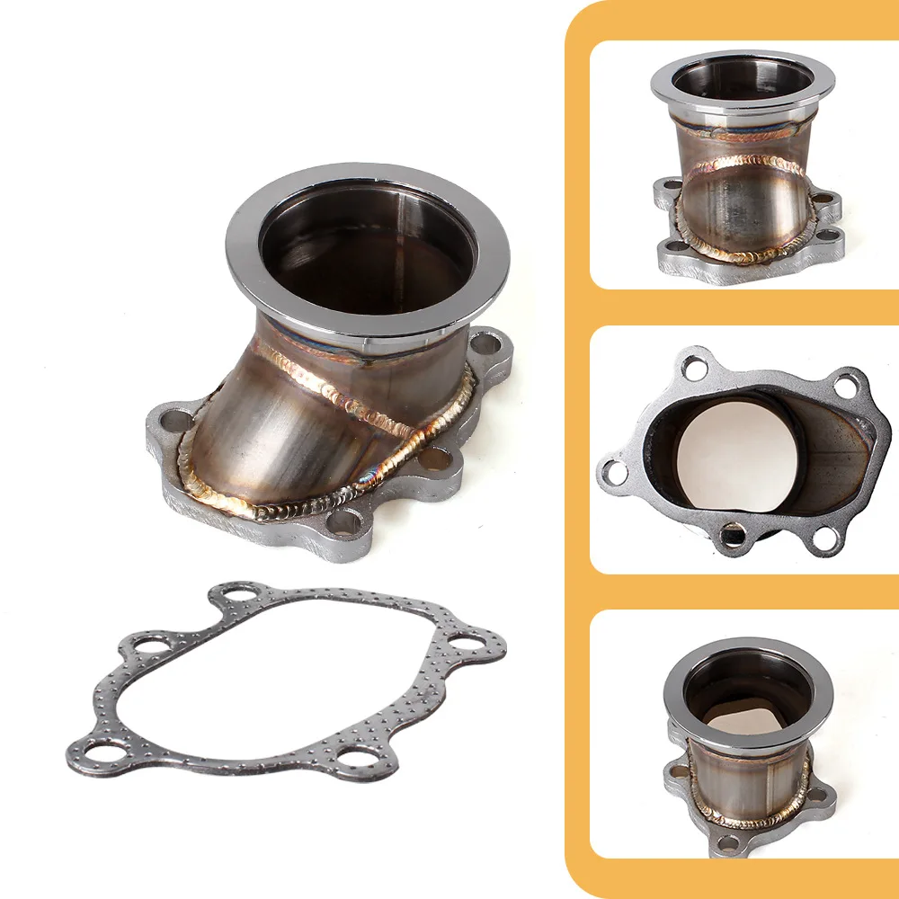 2.5" 63mm Turbocharger Flange, 5-Bolt T25 T28 Adapter with Gasket, Car Modification Part
2.5" 63mm Turbocharger Flange, 5-Bolt T25 T28 Adapter with Gasket, Car Modification Part