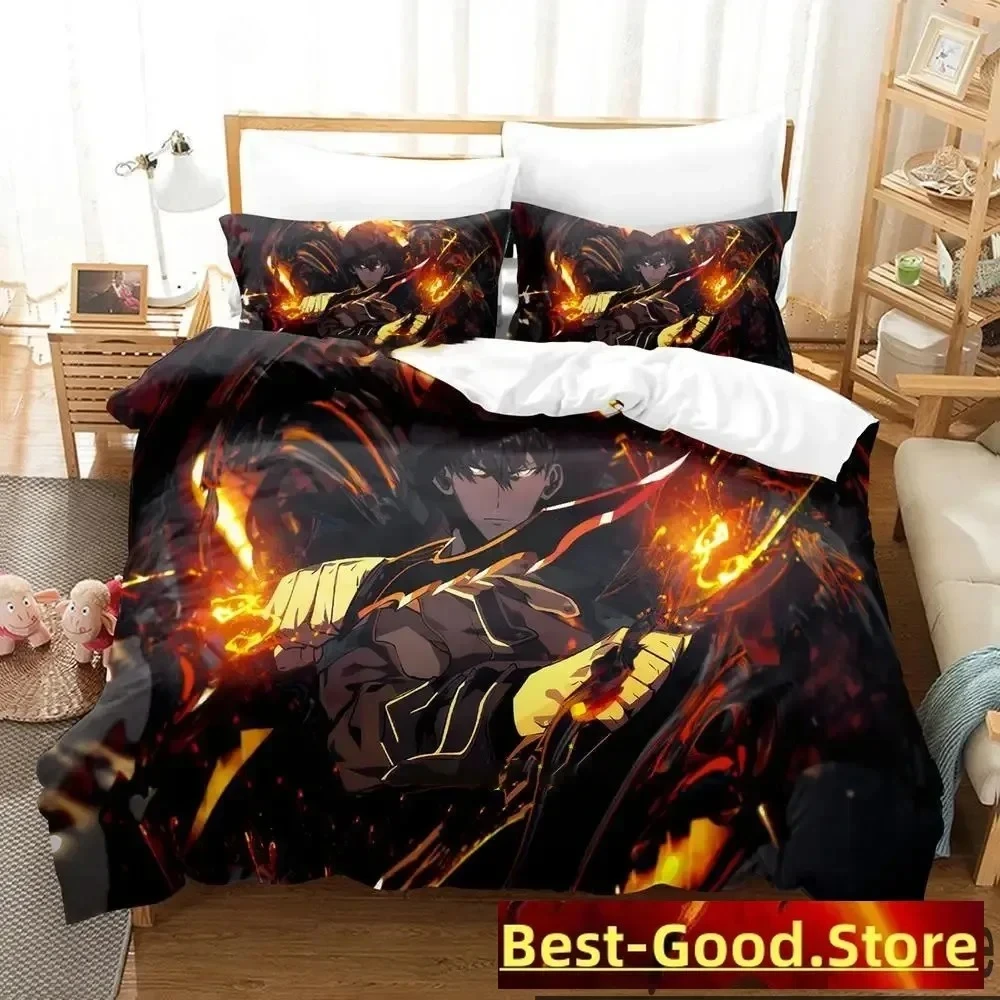 Fashion Anime Solo Leveling Bedding Set Printed Bed Set With Pillowcase Bed Duvet Cover Soft Single Double Queen Super King Size
Fashion Anime Solo Leveling Bedding Set Printed Bed Set With Pillowcase Bed Duvet Cover Soft Single Double Queen Super King Size