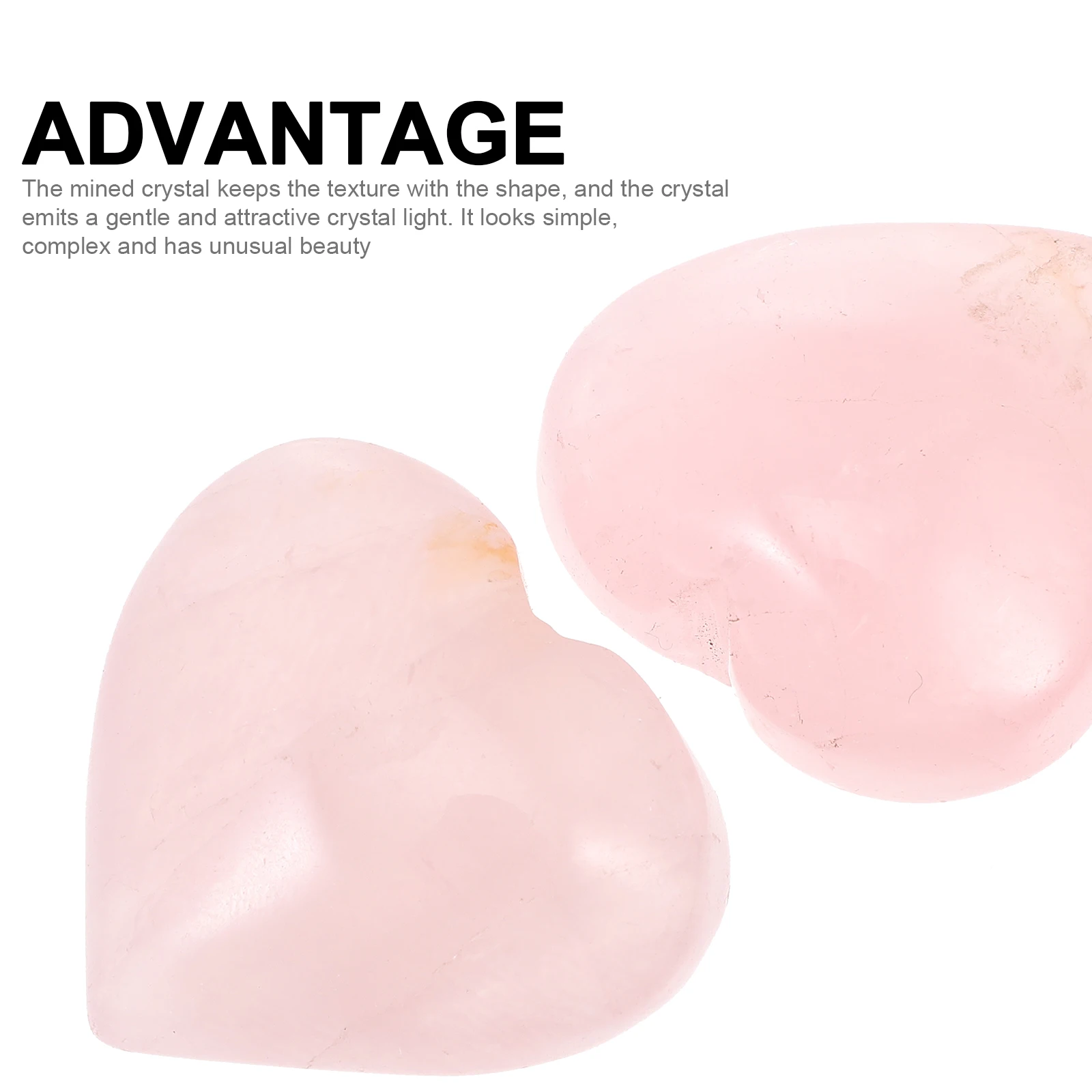 2Pcs Heart-Shaped Crystal Heart Shape Stone for Necklace Key Chains Home Car Office Gift
2Pcs Heart-Shaped Crystal Heart Shape Stone for Necklace Key Chains Home Car Office Gift