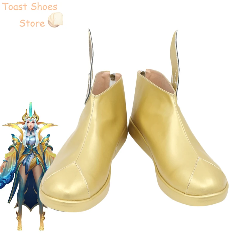 Обувь для косплея LOL Soraka из искусственной кожи, Хэллоуин, реквизит для костюма
Обувь для косплея LOL Soraka из искусственной кожи, Хэллоуин, реквизит для костюма