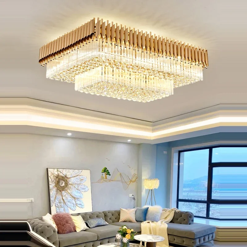 Gold/Black LED Crystal ceiling light Square and round living room Light Modern dining room bedroom home decoration light fixture
Gold/Black LED Crystal ceiling light Square and round living room Light Modern dining room bedroom home decoration light fixture
