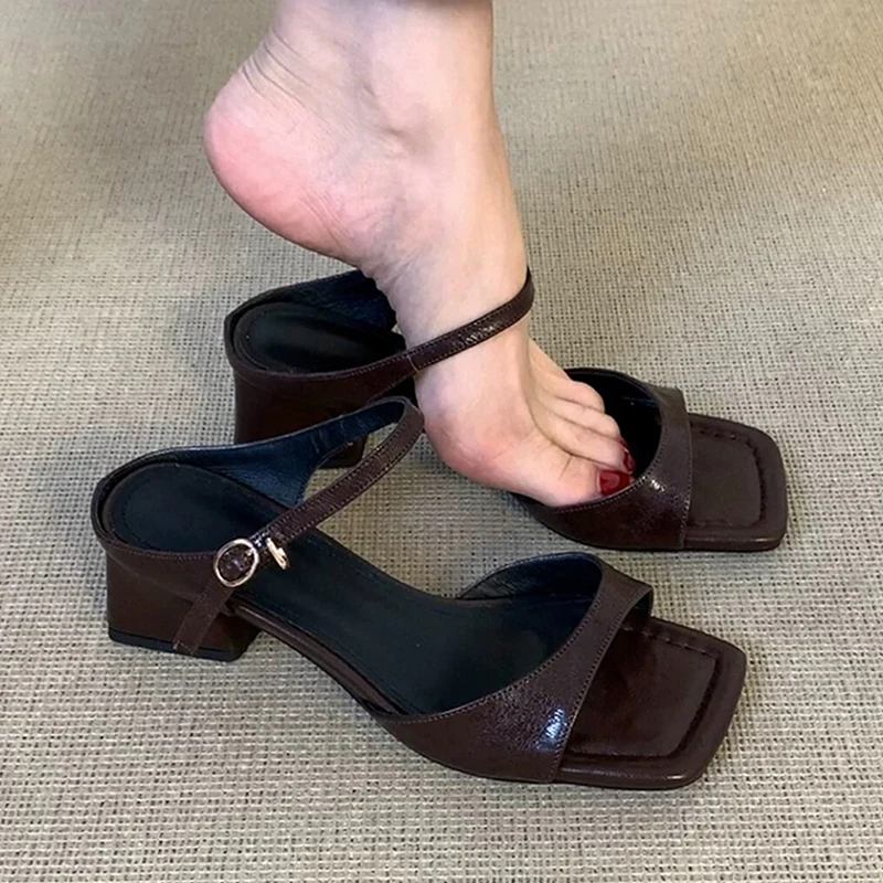 Square Toe Slippers Women High Heels Sandals Elegant Woman Shoes 2026 Summer Trend Open Toe Pumps Chunky Slides Mujer Sandalias
Square Toe Slippers Women High Heels Sandals Elegant Woman Shoes 2026 Summer Trend Open Toe Pumps Chunky Slides Mujer Sandalias