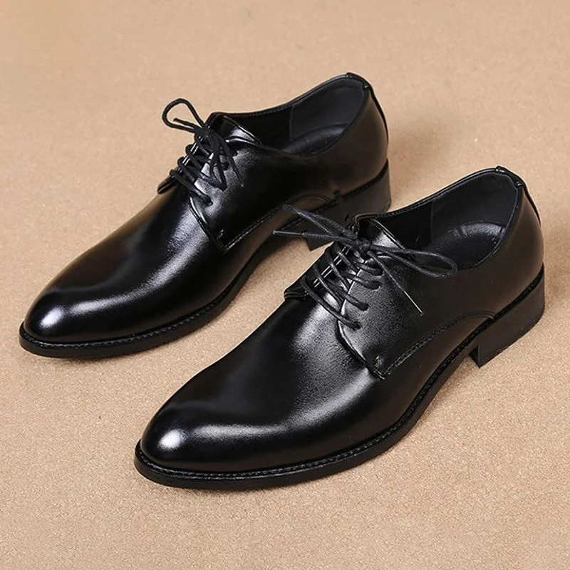 Men's Business Formal Pointed Toe Shoes Korean Style British Increase Height Wedding Best Man Trendy Shoes Breathable PU Leather
Men's Business Formal Pointed Toe Shoes Korean Style British Increase Height Wedding Best Man Trendy Shoes Breathable PU Leather