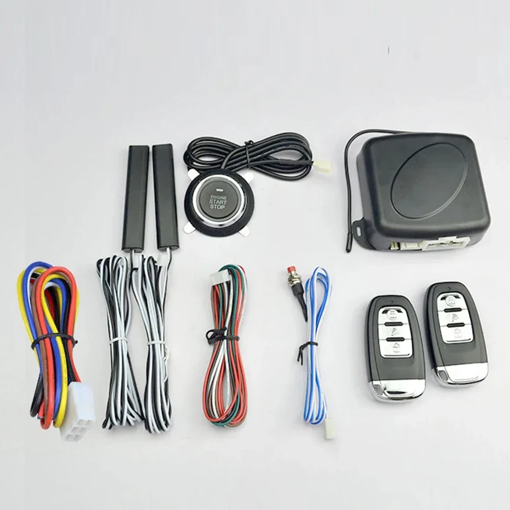 12V Car Alarm Remote Control PKE Car Keyless Entry Engine Start Alarm System One Start Stop Push Button Universal Car Parts
12V Car Alarm Remote Control PKE Car Keyless Entry Engine Start Alarm System One Start Stop Push Button Universal Car Parts