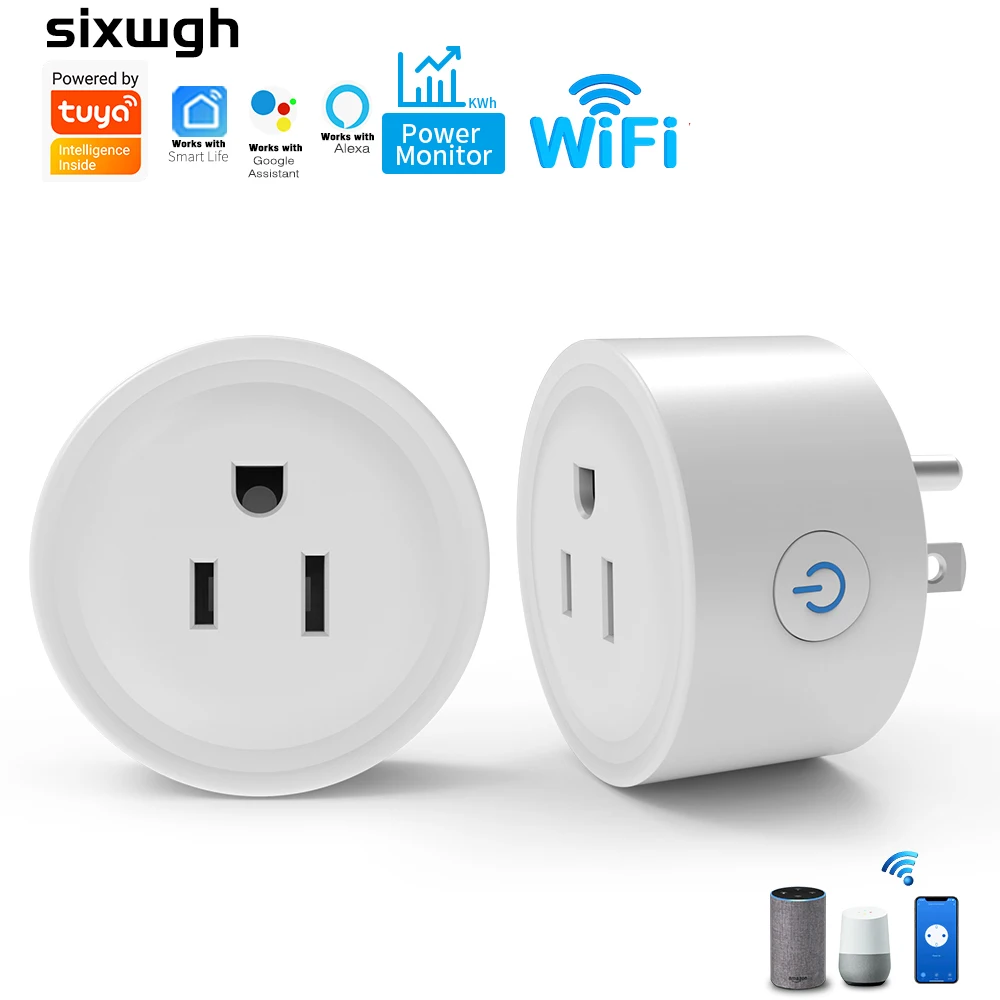 WiFi Tuya US Outlet Smart Outlet Timer Countdown Socket Switch Supports Smart Life APP Alexa Google Home Voice Control
WiFi Tuya US Outlet Smart Outlet Timer Countdown Socket Switch Supports Smart Life APP Alexa Google Home Voice Control