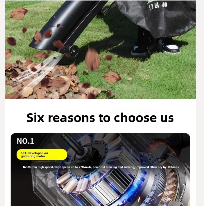 220V Electric Leaf Blower Vacuum Mulcher High Power Garden Blower for Outdoor Leaves Cleaning CCG
220V Electric Leaf Blower Vacuum Mulcher High Power Garden Blower for Outdoor Leaves Cleaning CCG