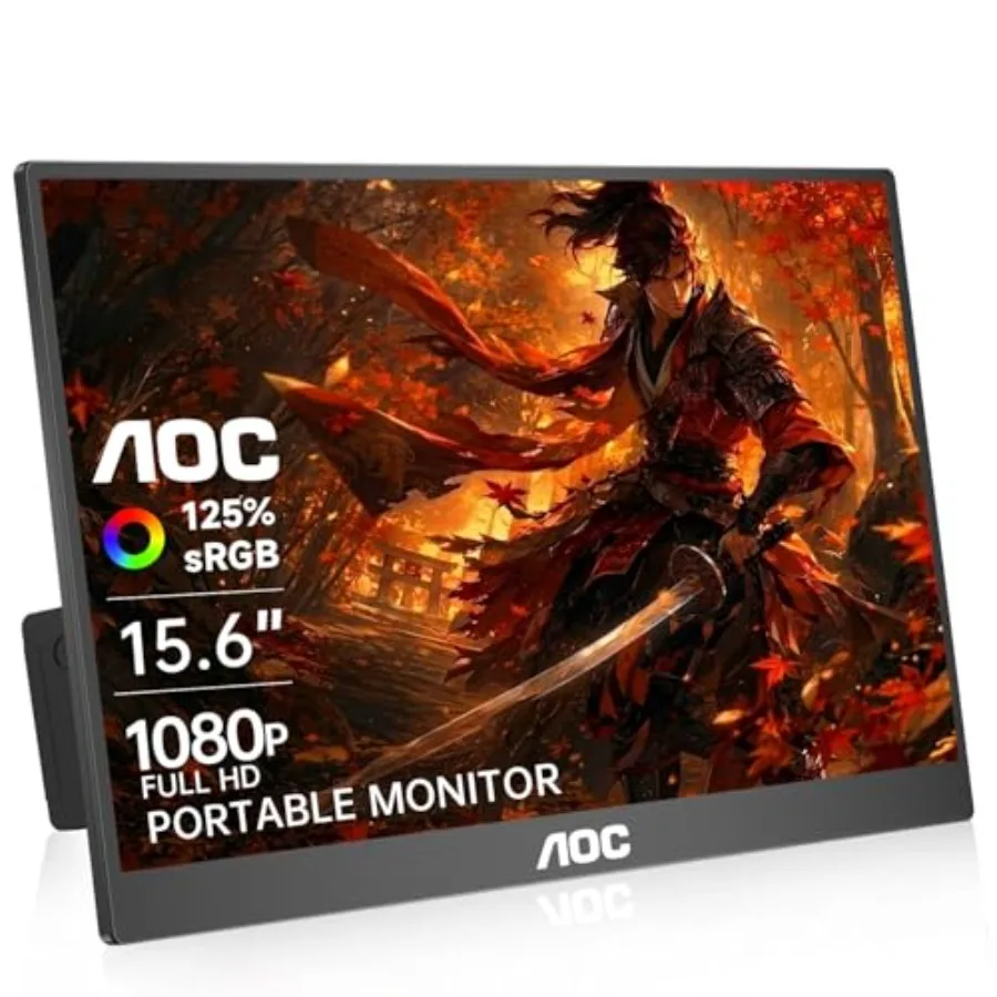 Portable Monitor 15.6'' FHD 1080P IPS 125% sRGB, USB-C HDMI Travel Monitor for Laptop, Ultra Slim External Second Screen for Wo
Portable Monitor 15.6'' FHD 1080P IPS 125% sRGB, USB-C HDMI Travel Monitor for Laptop, Ultra Slim External Second Screen for Wo