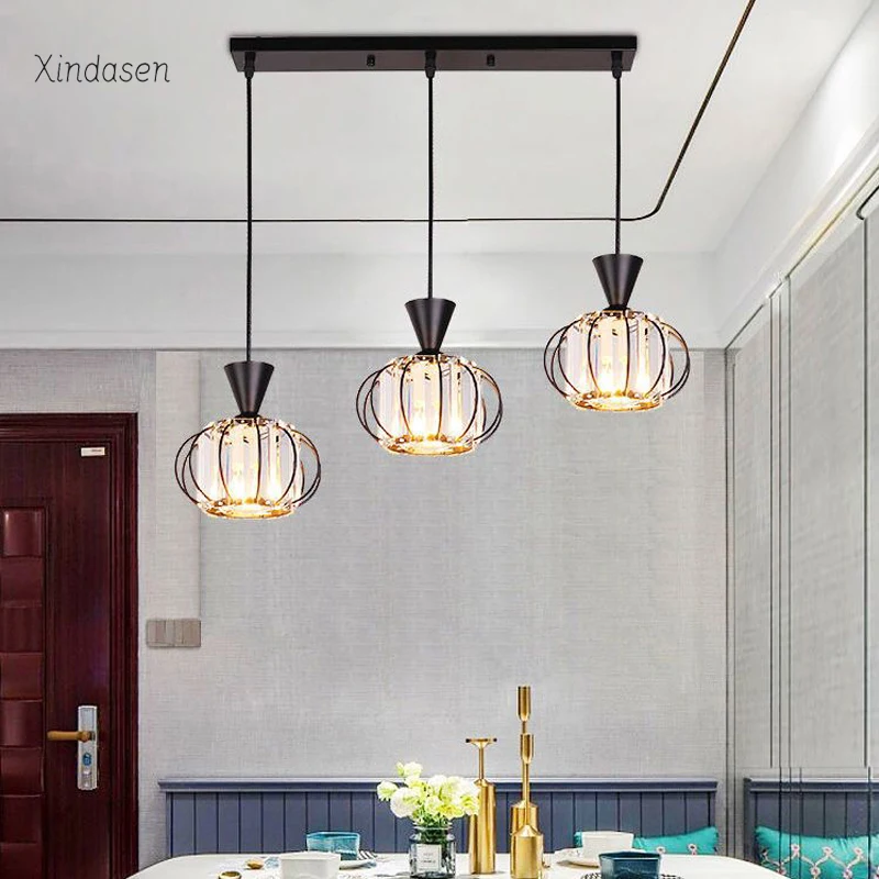 Crystal LED Pendant Lights For Dining Room Living Room Nordic Black Chandelier Dining Table Kitchen Decor Hanging Ceiling Lamp
Crystal LED Pendant Lights For Dining Room Living Room Nordic Black Chandelier Dining Table Kitchen Decor Hanging Ceiling Lamp