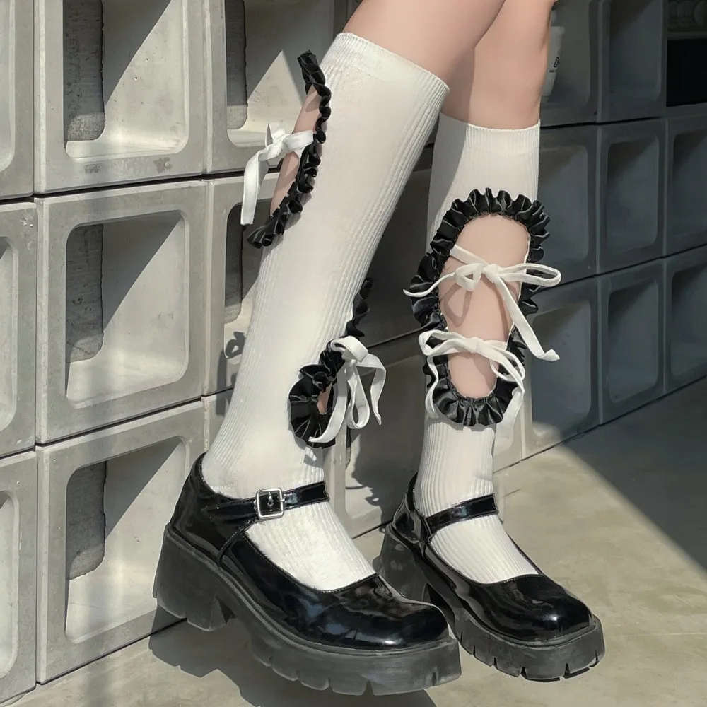 Модные женские носки в стиле Лолиты, полые дизайнерские гольфы, летние тонкие носки
Модные женские носки в стиле Лолиты, полые дизайнерские гольфы, летние тонкие носки