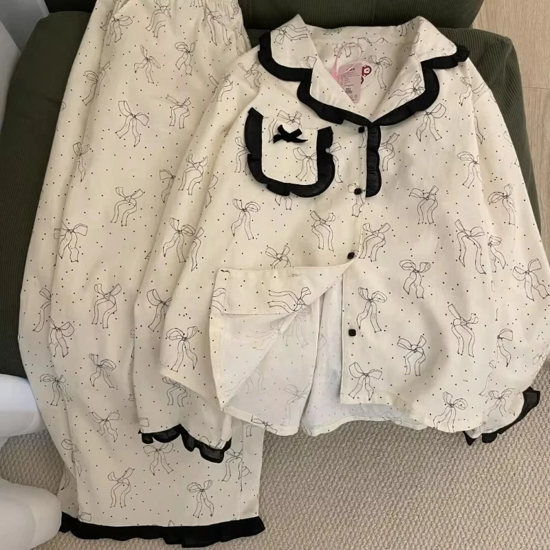 Новинка! Оптовая продажа: милый домашний комплект пижамы Hello Kitty с длинными рукавами, в горошек, с мультяшным персонажем, в стиле Kawaii.
Новинка! Оптовая продажа: милый домашний комплект пижамы Hello Kitty с длинными рукавами, в горошек, с мультяшным персонажем, в стиле Kawaii.