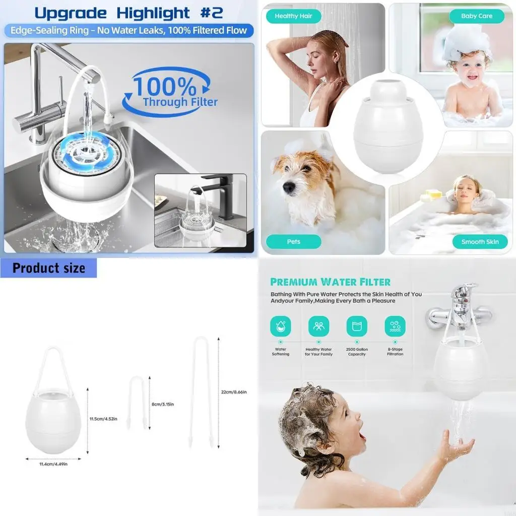 Modern Shower Mount Water filter High Capacity For Long permanent Use Y5GB
Modern Shower Mount Water filter High Capacity For Long permanent Use Y5GB