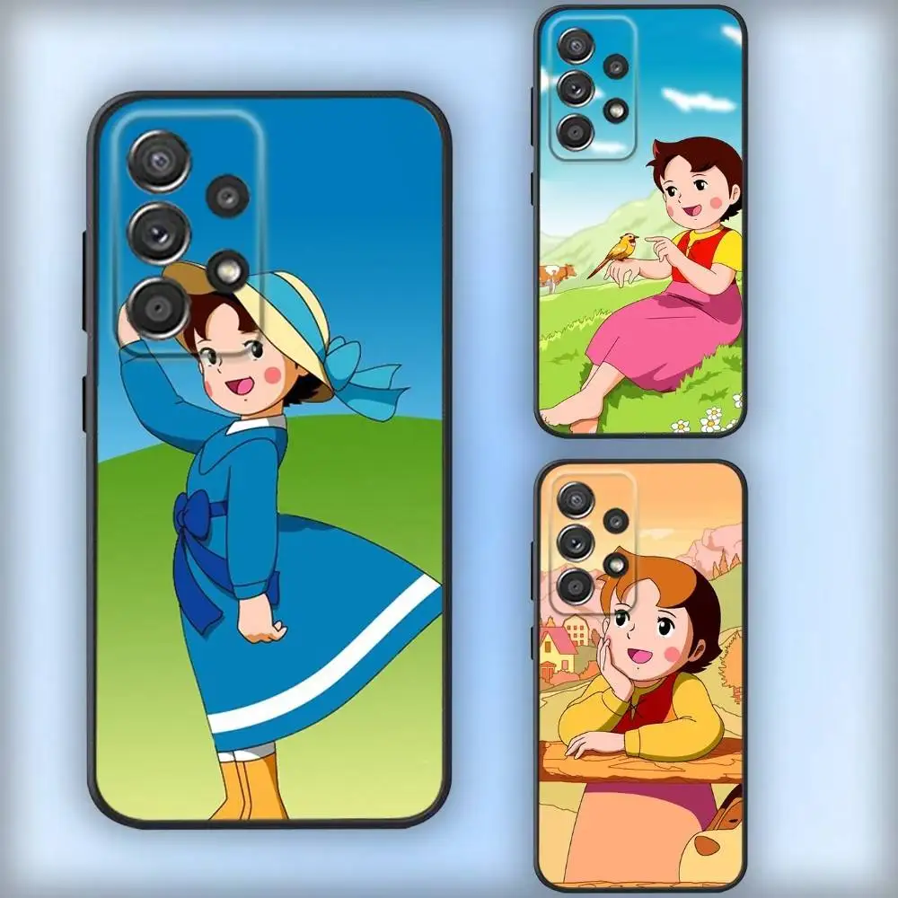 Cartoon H-Heidis Phone Case For Samsung S25,S24,S21,S22,S23,S30,Ultra,S20,Plus,Fe,Lite,Note,10,9,5G Black Cover 
Cartoon H-Heidis Phone Case For Samsung S25,S24,S21,S22,S23,S30,Ultra,S20,Plus,Fe,Lite,Note,10,9,5G Black Cover
