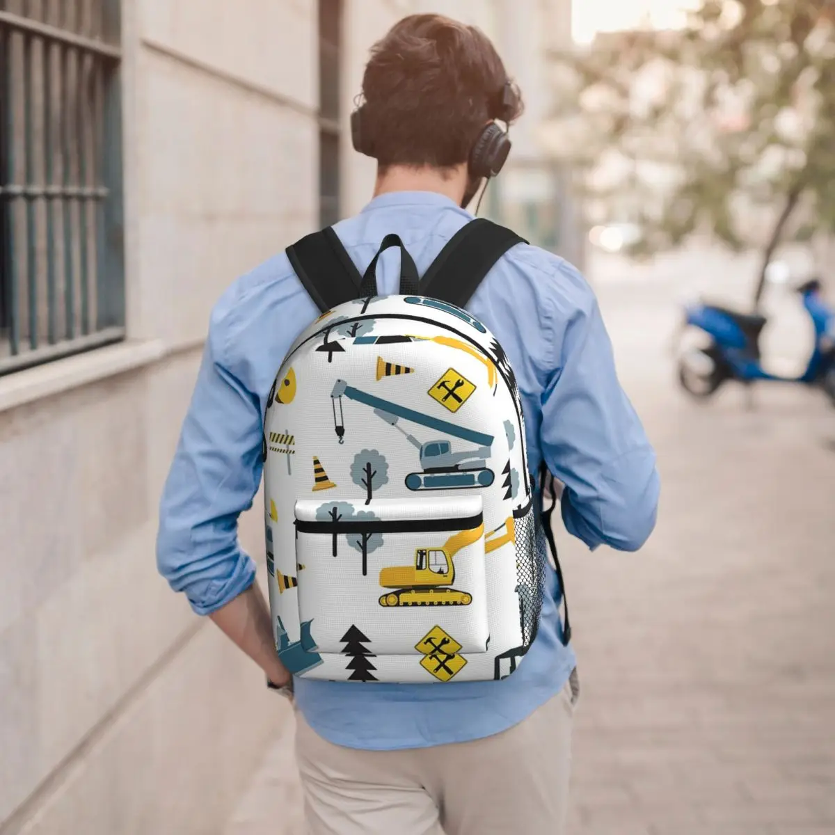 Blue Construction Trucks & Site Theme Pattern Backpack Boys Girls BookBag Children School Bag Laptop Shoulder Bags for Men Women
Blue Construction Trucks & Site Theme Pattern Backpack Boys Girls BookBag Children School Bag Laptop Shoulder Bags for Men Women