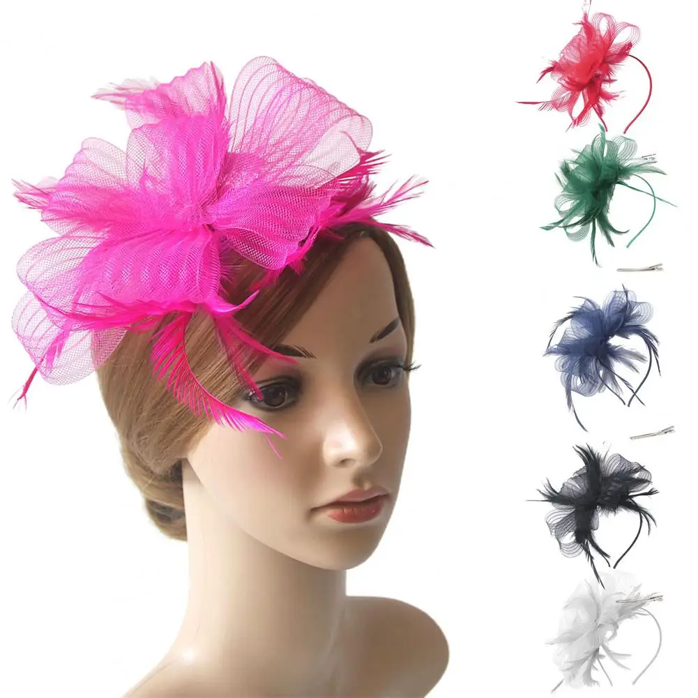 Retro Fascinator Feather Multi Layers Bow-knot Mesh Clothing Matching See-through Wave Bridal Prom Head Wedding Decor
Retro Fascinator Feather Multi Layers Bow-knot Mesh Clothing Matching See-through Wave Bridal Prom Head Wedding Decor