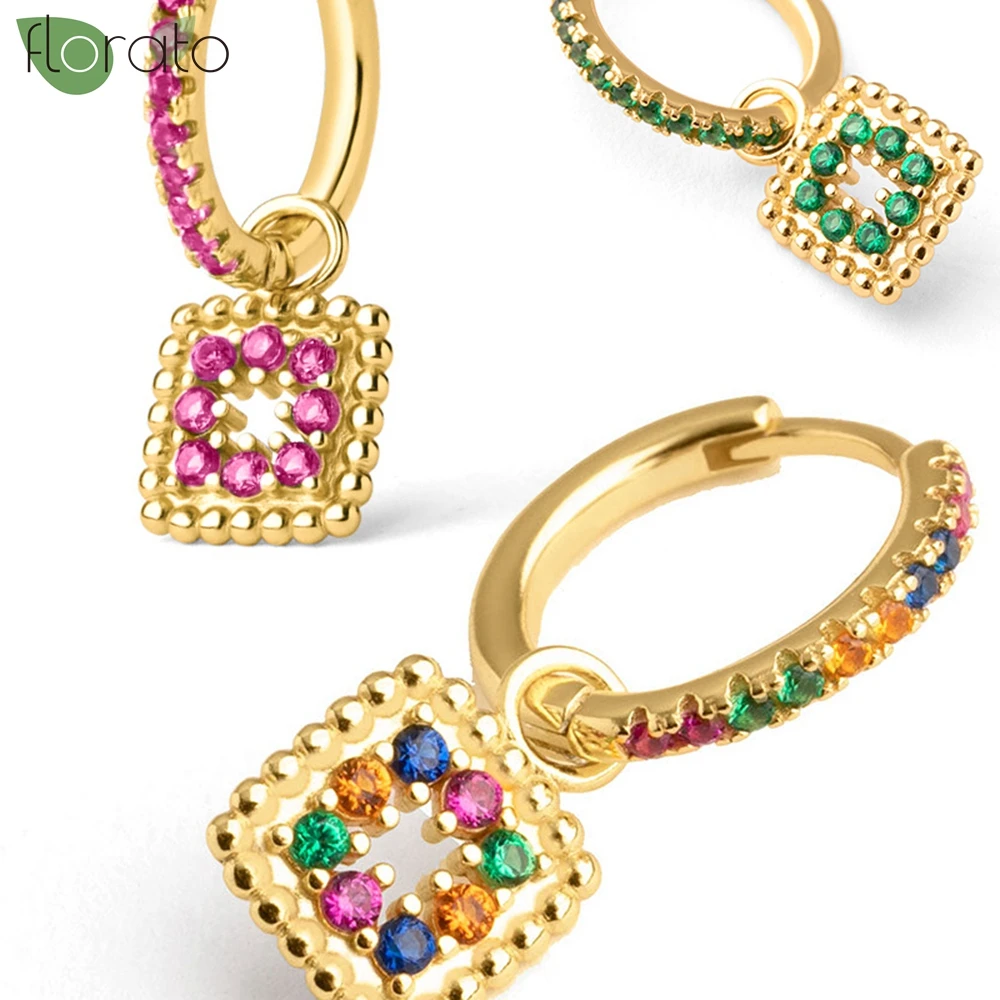 925 Sterling Silver Needle Multicolor Zircon Small Hoop Earrings for Women Fashion Pendant Piercing Earrings Jewelry Wholesale
925 Sterling Silver Needle Multicolor Zircon Small Hoop Earrings for Women Fashion Pendant Piercing Earrings Jewelry Wholesale