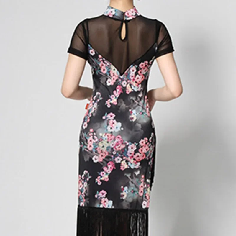 Latin Dance Cheongsam Dress Women Sexy Slim Tassel International Professional Competition Performance Clothes Cha Cha Dancewear
Latin Dance Cheongsam Dress Women Sexy Slim Tassel International Professional Competition Performance Clothes Cha Cha Dancewear