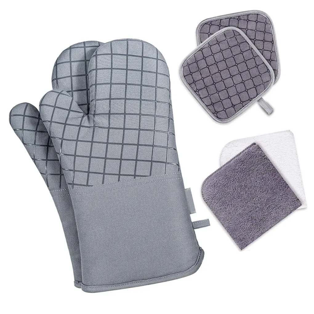 6 шт./компл., перчатки для духовки, рукавицы, хлопковый теплоизоляционный коврик для микроволновой печи, моющиеся кухонные тряпки, тип 2
6 шт./компл., перчатки для духовки, рукавицы, хлопковый теплоизоляционный коврик для микроволновой печи, моющиеся кухонные тряпки, тип 2